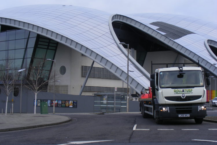 Rollaturf delivery wagon in Newcastle upon Tyne